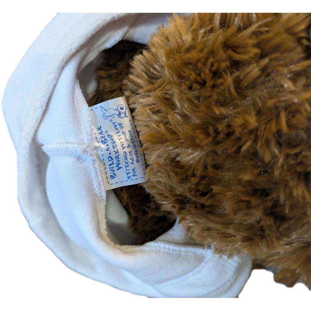 Golden Brown Weighted Build-A-Bear With White Robe - Picture 3 of 7